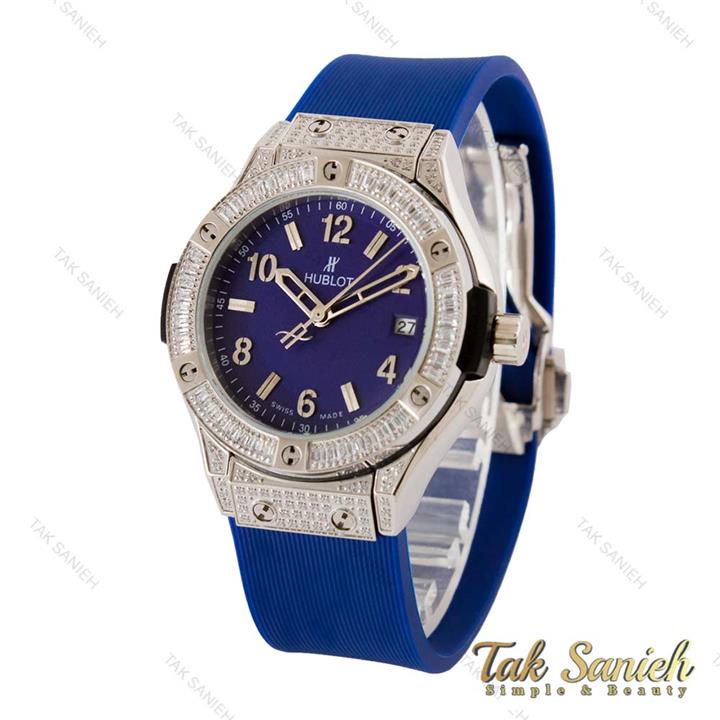ساعت هابلوت زنانه آبی سیلور فول نگین Hublot-4201-L